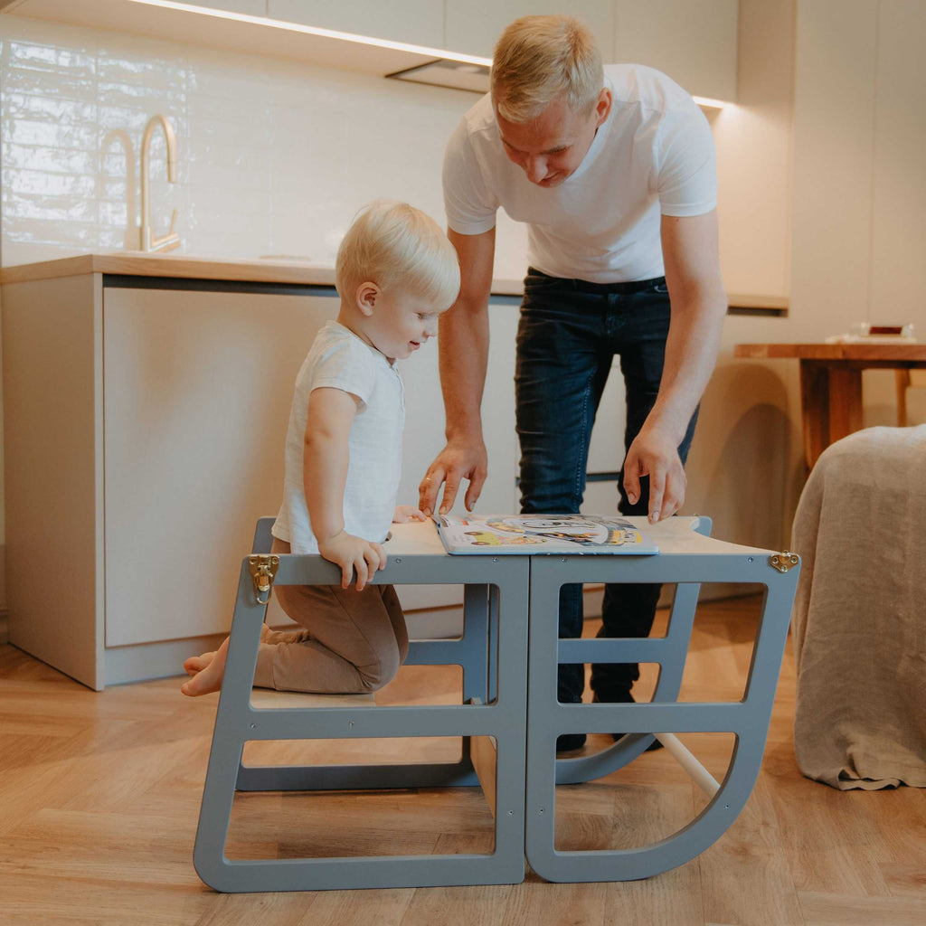Transformable Kitchen Tower - Sleekstep and High Chair Combo